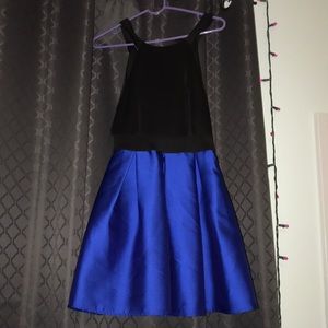 Homecoming black and blue dress